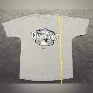Reebok Mens New England Patriots 2004 AFC Conference Champions T- Shirt SIZE XL